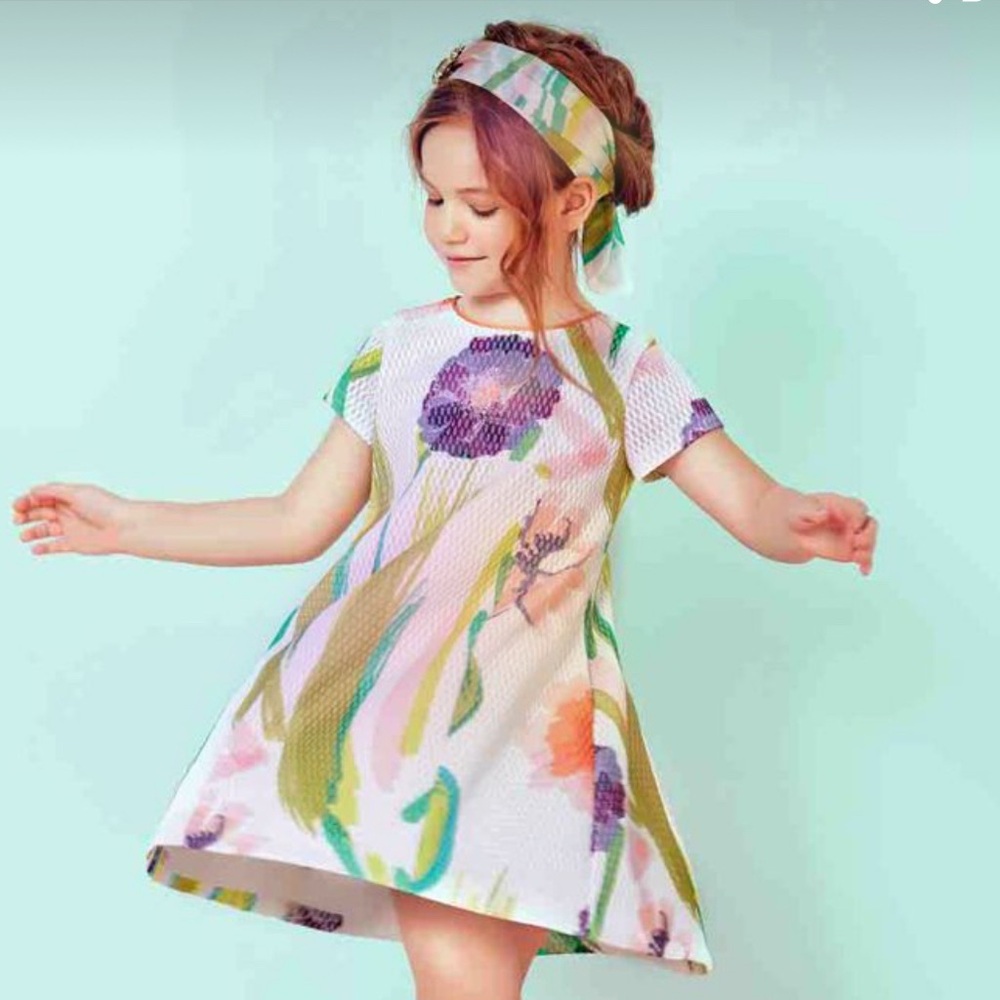 Val MaxFloral Kids Dress